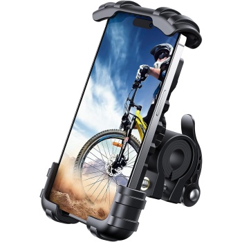 Lamicall Bike Phone Holder, Motorcycle Phone Mount - Motorcycle Handlebar Cell